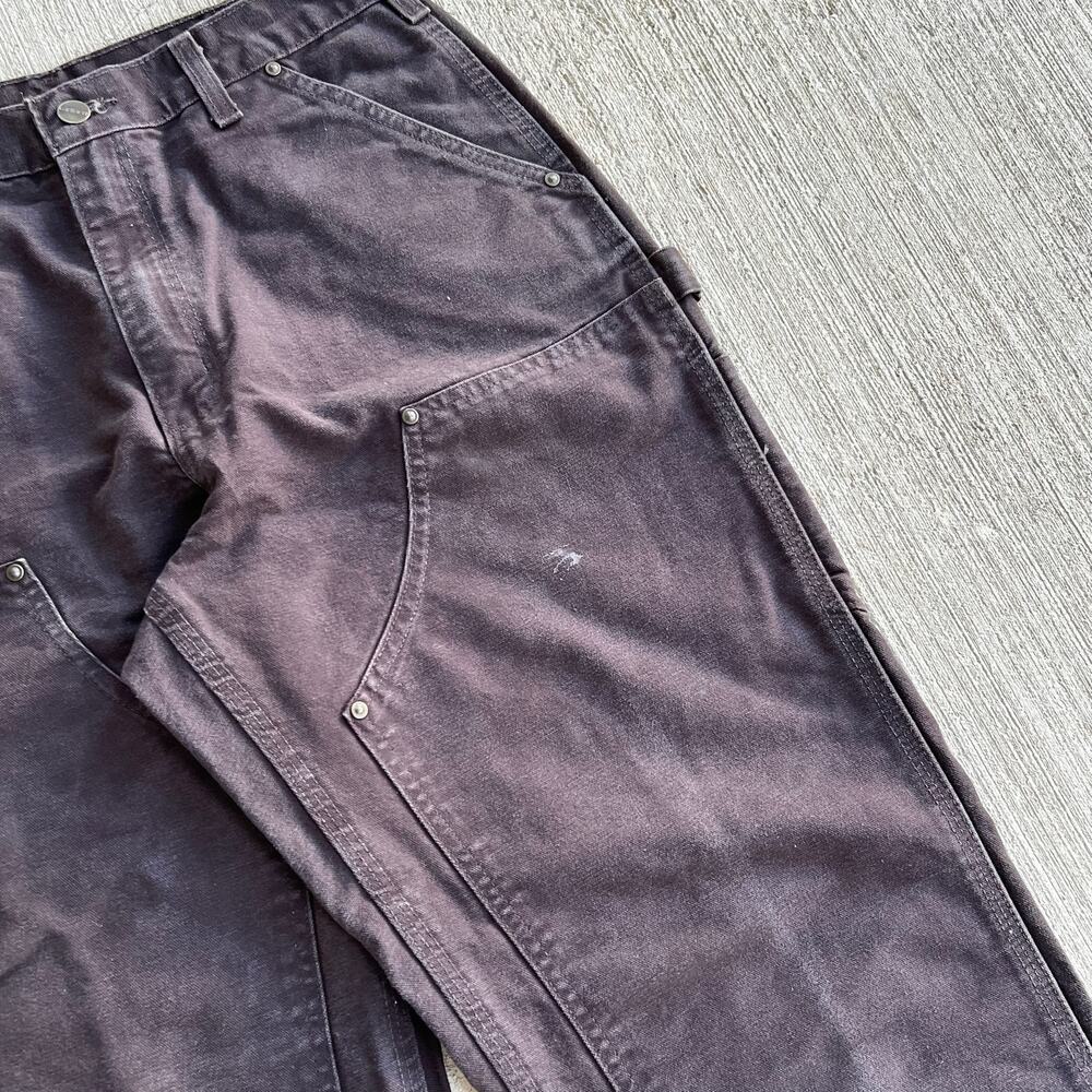 Carhartt brown double knee work wear carpenter pants - Picture 7 of 8